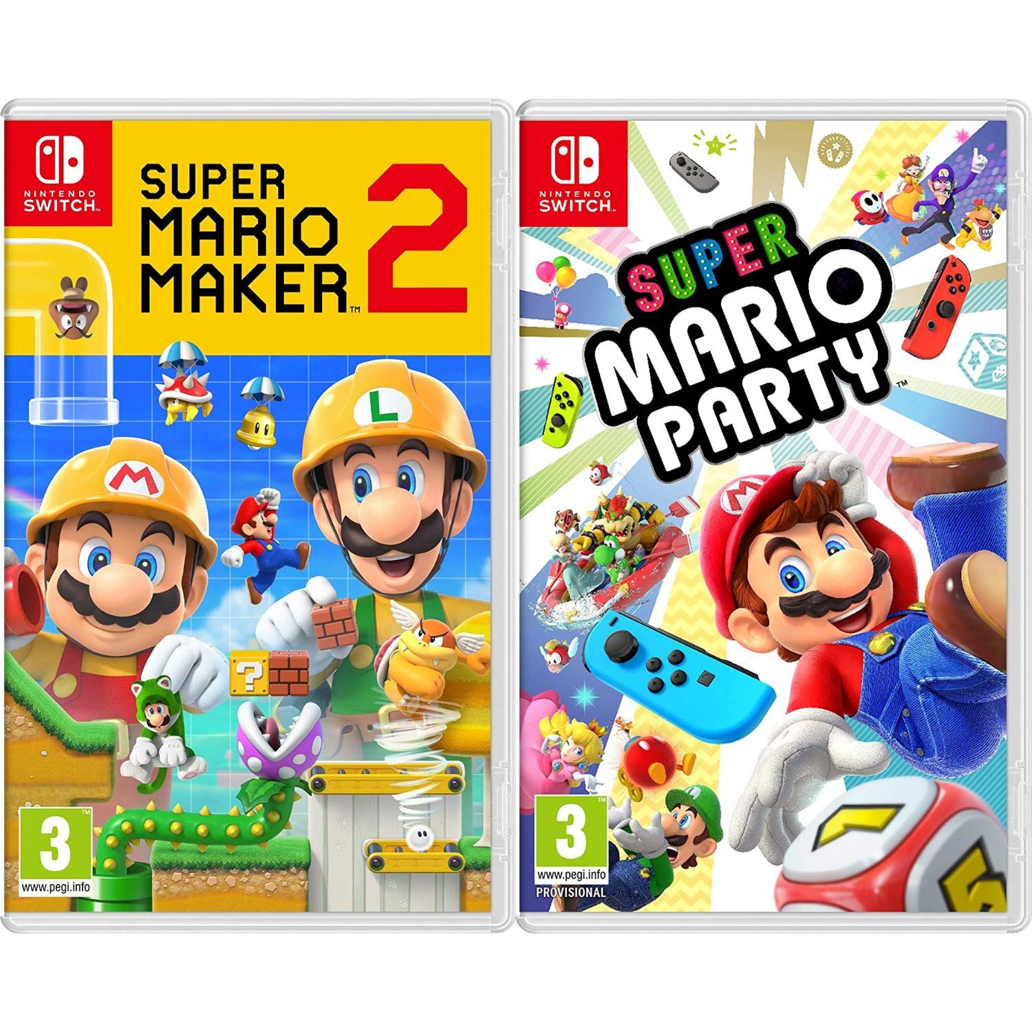 Amazon.com: Super Mario Maker 2 + Super Mario Party - Two Game